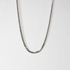 Flat Venetian Stainless Steel Chain Silver