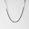 Flat Snake Chain Silver