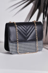 Shop Luxury ChevronFlap Handbag for Women in Pakistan - Black 