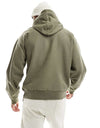 Basic Loose Fit Hoodie - Olive Green