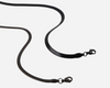 Flat Snake Chain Black