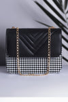 Shop Luxury ChevronFlap Handbag for Women in Pakistan - Black 