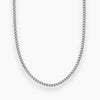 Cuban Curb Link Chain Silver