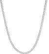 Cuban Curb Link Chain Silver
