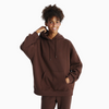 Basic Loose Fit Hoodie - Brown