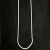 Flat Venetian Stainless Steel Chain Silver