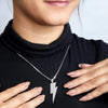 Lightning Bolt Pendant Silver