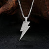Lightning Bolt Pendant Silver