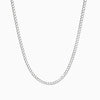 Cuban Curb Link Chain Silver