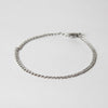 Thin Cuban Curb Link Silver Bracelet 1.5MM