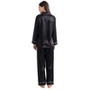 Buy Silk PJ Set - Black in Pakistan