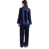 Buy Silk PJ Set - Navy Blue in Pakistan
