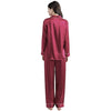 Buy Silk PJ Set - Maroon in Pakistan